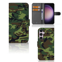 Samsung Galaxy S24 Plus Telefoon Hoesje Army Dark - thumbnail