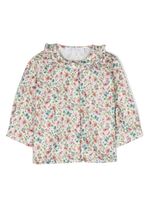 Mariella Ferrari blouse en coton à fleurs - Blanc - thumbnail