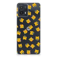 TPU bumper voor Motorola Moto G23 | G13 Katten Emojis