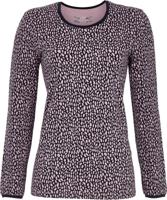 Speelse vlekken pyjamashirt roze