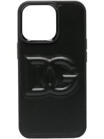 Dolce & Gabbana coque d'iPhone 13 Pro à logo DG - Noir - thumbnail