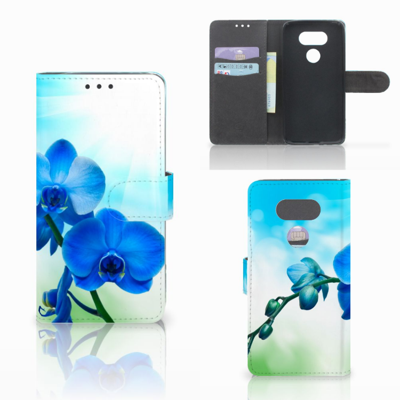 LG G5 Hoesje Orchidee Blauw - Cadeau voor je Moeder LG G5 Hoesje Orchidee Blauw - Cadeau voor je Moeder