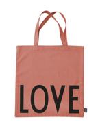 Design Letters - Farvorite Tote Bag - Love Raspberry Beige (10502001ROSELOVE)