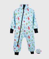 Waterproof Softshell Overall Comfy Airplanes Drawings Bodysuit