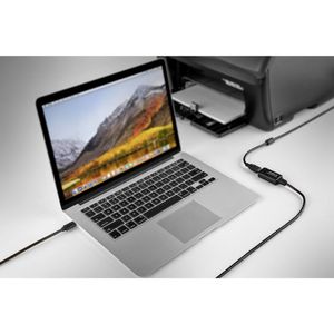 Renkforce USB-kabel USB 2.0 USB-C stekker, USB-A bus 10.00 m Zwart Actief met signaalversterking, Vergulde steekcontacten RF-5067256