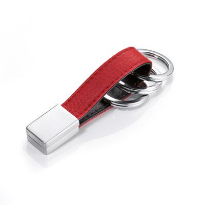 Troika Twister Sleutelhanger Leer Rood
