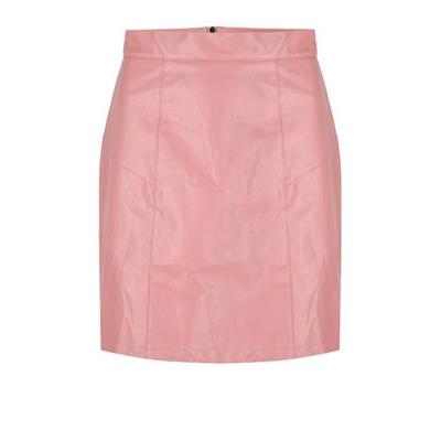 Lofty Manner imitatieleren rok Melody roze