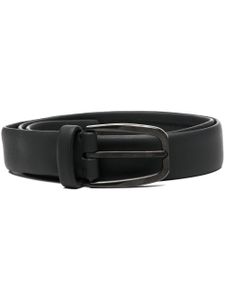 Zegna ceinture en cuir à boucle - Noir