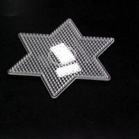 Hama Strijkkralen Grondplaat Ster Groot Transparant