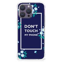 iPhone 15 Pro Max Anti Shock Case Flowers Blue DTMP