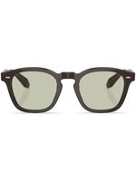 Oliver Peoples lunettes de soleil teintées à monture ronde - Marron