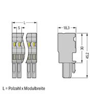 WAGO 769-108/000-006 Connector, female Blauw 25 stuk(s) - thumbnail