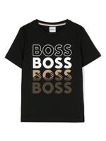 BOSS Kidswear t-shirt en coton à logo imprimé - Noir