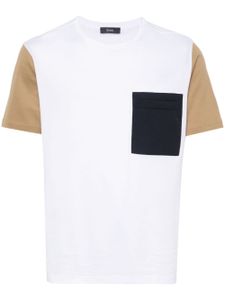 Herno t-shirt à design colour block - Blanc