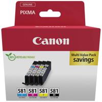 Canon Inktcartridge CLI-581 C/M/Y/BK Multipack Origineel Combipack Zwart, Cyaan, Magenta, Geel 2103C007 - thumbnail