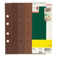 Bosch Accessoires 25-delige schuurbladenset 93 x 230 mm voor vlakschuurmachines, korrel 80 - 2607017099