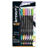 BIC 950445 viltstift Fijn Zwart, Lichtgroen, Lila, Roze, Violet, Geel - thumbnail