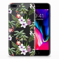 Apple iPhone 7 Plus | 8 Plus TPU Hoesje Flamingo Palms - thumbnail