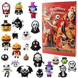 halloween adventskalender 2024 halloween horror film cijfers adventskalender halloween countdown kalender met 24 stks verrassing poppen nachtmerrie enge halloween pop verzamelfiguren cadeau Lightinthebox