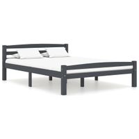 Bedframe massief grenenhout donkergrijs 120x200 cm - thumbnail