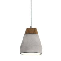 Eglo Hanglamp Tarega betongrijs met houtbruin 95525 - thumbnail