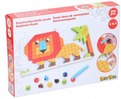 Eddy Toys mozaïekpuzzel 4 in 1 junior rood 248 delig