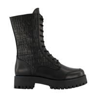 NIKKIE Maura Boots leren veterboots zwart