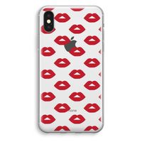 Lips: iPhone X Transparant Hoesje