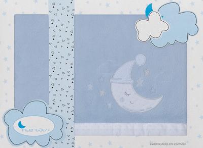 Interbaby lakenset wieg Maan 110 x 82 cm polyester