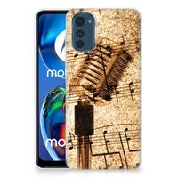 Motorola Moto E32/E32s Siliconen Hoesje met foto Bladmuziek - thumbnail