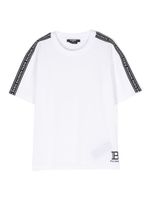 Balmain Kids t-shirt en coton à logo imprimé - Blanc - thumbnail