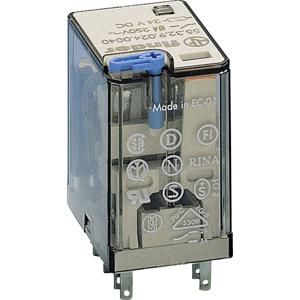 Finder 553290240070 Steekrelais 24 V/DC 10 A 2x wisselcontact 10 stuk(s)