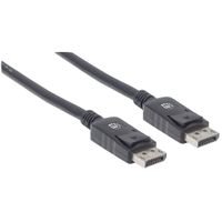 Manhattan 307116-CG DisplayPort-kabel DisplayPort Aansluitkabel DisplayPort-stekker, DisplayPort-stekker 2.00 m Zwart - thumbnail