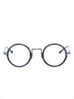 Matsuda lunettes de vue M3127 à monture ronde - Bleu