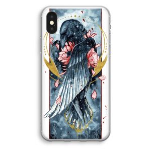 Golden Raven: iPhone X Transparant Hoesje