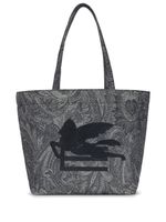 ETRO grand sac à main à motif en cachemire en jacquard - Noir - thumbnail