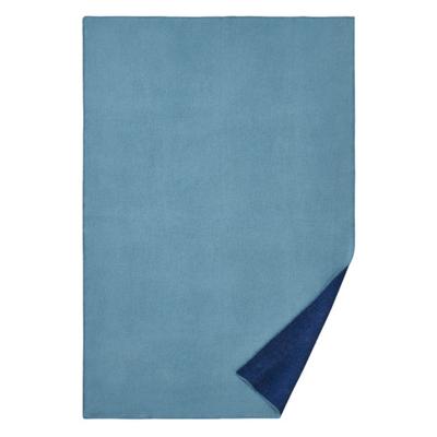 Woondeken van scheerwol, blauw 140 x 220 cm