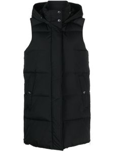 Woolrich gilet matelassé à capuche - Noir