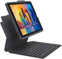 ZAGG Pro Keys Keyboard & Afneembare Case Compatibel met Apple iPad 11,9 inch, Backlit, Duurzaam, Lichtgewicht, Reisvriendelijk, Bluetooth, Grijs/Zwart, (Brits Engels)