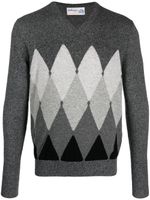 Ballantyne pull en maille intarsia - Gris - thumbnail