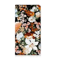 Smart Cover voor Samsung Galaxy S23 Plus Dark Flowers - thumbnail