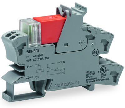 WAGO 788-507 Relaismodule Nominale spanning: 115 V/AC Schakelstroom (max.): 16 A 1x wisselcontact 1 stuk(s)