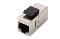 Digitus RJ45 / RJ45-koppeling Netwerk Adapter CAT 5e [1x RJ45-bus, RJ45-bus 8p8c - 1x RJ45-bus, RJ45-bus 8p8c] Nikkel