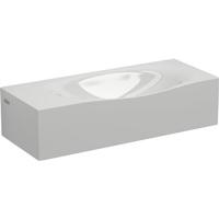 Fontein Clou Hammock Rechthoek 45x18x11cm Mineraalmarmer Wit 0 Kraangaten Overloop