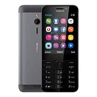 Nokia 230 alle dragers, smartphone (7,11 cm (2,8 inch), 16 MB, 2 megapixel, besturingssysteem Series 30+, Dual Sim) dark silver