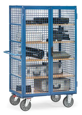 Fetra Hauptartikel 5393 Kastwagen Staal Poedercoating Laadvermogen (max.): 750 kg Stralend blauw (RAL 5007)