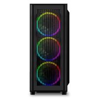 Sharkoon RGB Wave Desktop PC-behuizing Zwart - thumbnail