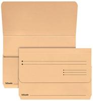 Esselte A4+ documentmappen, verpakking van 1, 200 vel, uitbreidbare bestanden, milieuvriendelijke mappen gemaakt met 100% gerecyclede kaarten, groot formaat papierwerkorganizer, beige, 15840
