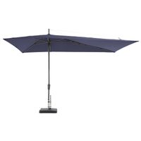 Madison Asymetric Sideway parasol Saffier blue 360 x 220 cm