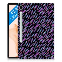 Samsung Galaxy Tab S7FE Hippe Hoes Feathers Color